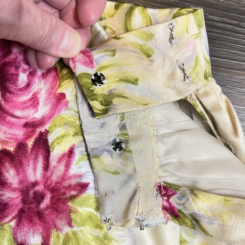 VTG Bergdorf Goodman Miss Bergdorf Floral Midi Skirt Romantic Cottagecore Rare - Picture 6 of 12